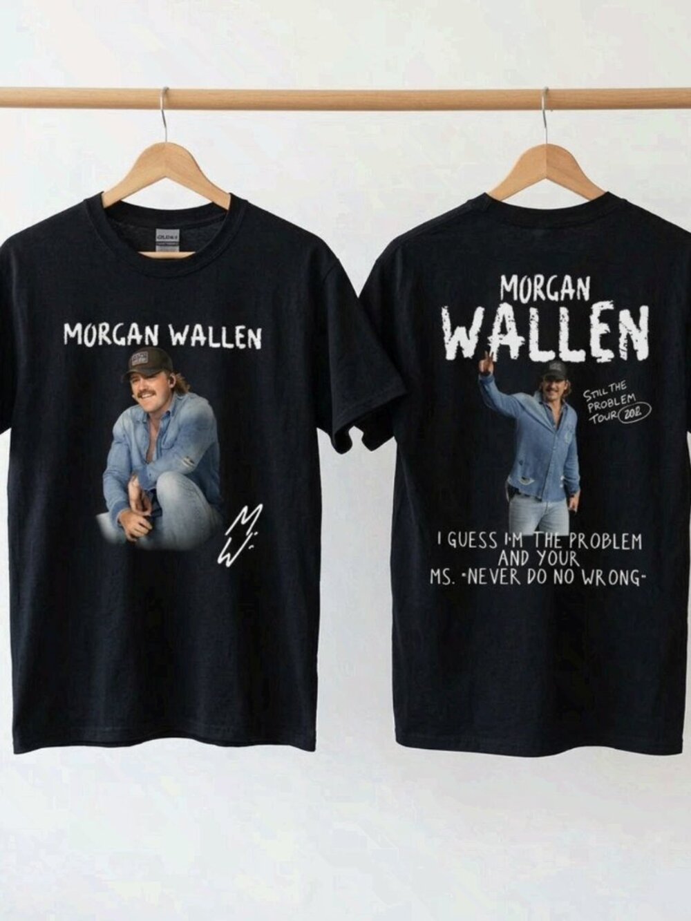 Morgan Wallen Guess Im The Problem Tour 2026 Graphic T-Shirt Black